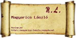 Magyarics László névjegykártya